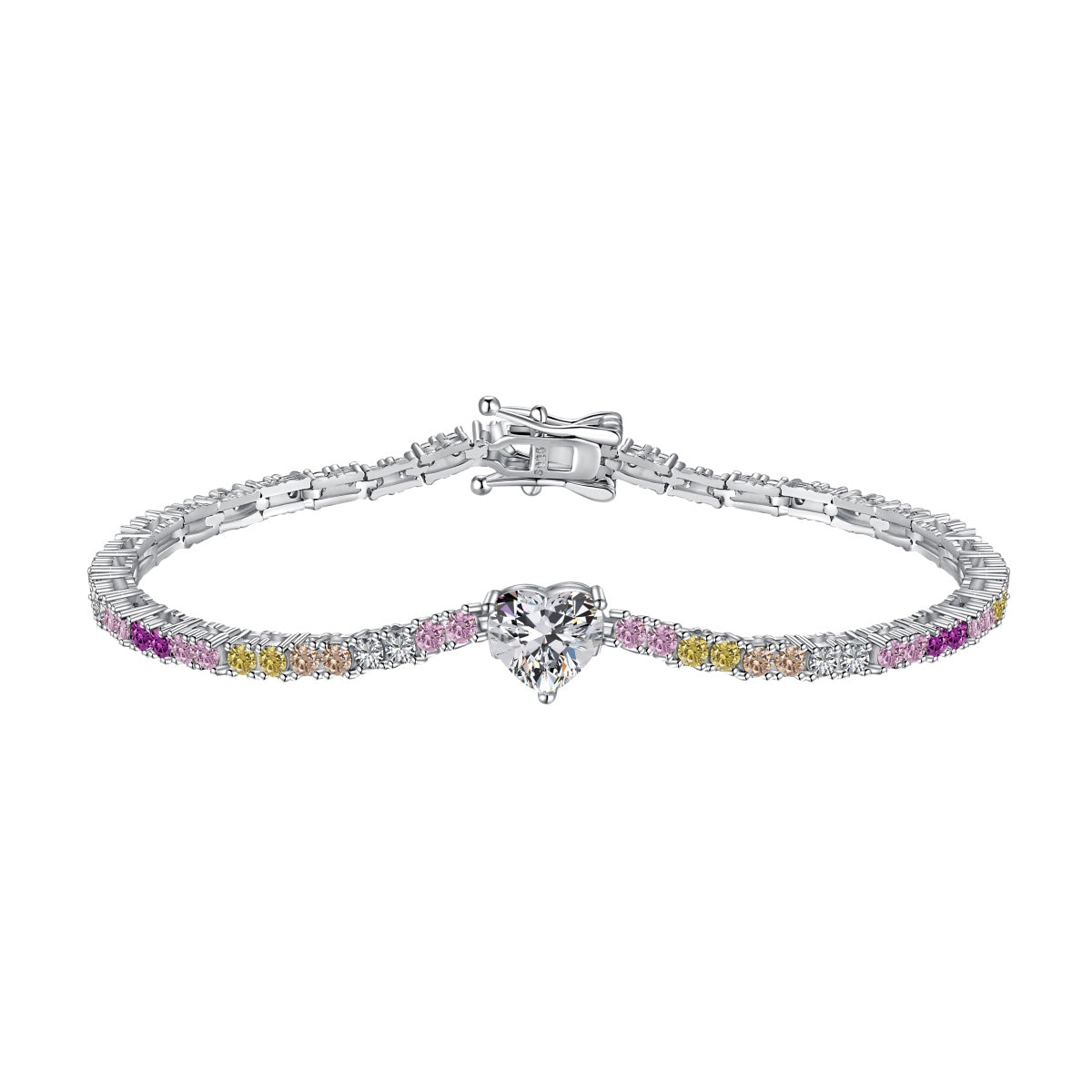 [Shinejoy Jewelry]Delicate Romantic Heart Shape Lover Bracelet