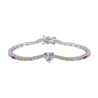 [Shinejoy Jewelry]Delicate Romantic Heart Shape Lover Bracelet