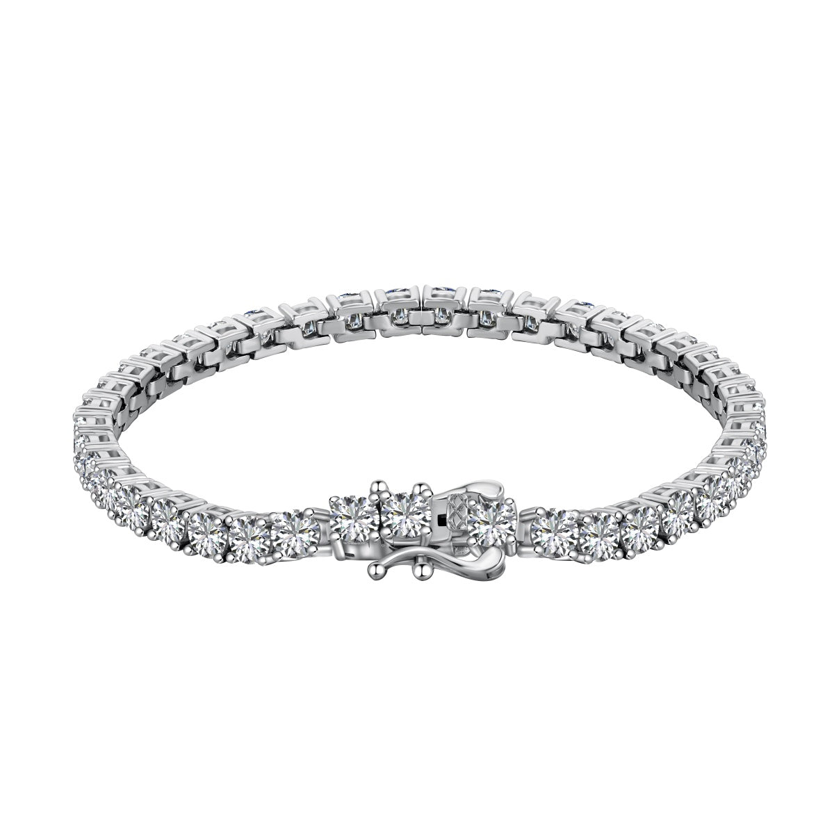 [Shinejoy Jewelry]Luxurious Ornate Round Cut Tennis Bracelet