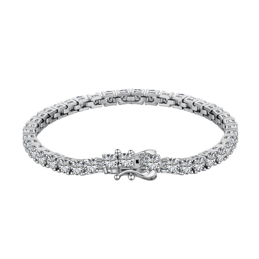 [Shinejoy Jewelry]Luxurious Ornate Round Cut Tennis Bracelet