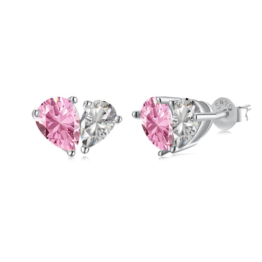 [Shinejoy Jewelry]Dazzling Elegant Heart Cut Lover Earrings