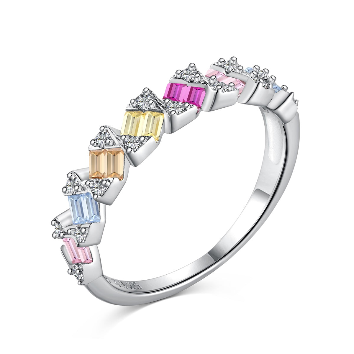 [Shinejoy Jewelry]Delicate Vibrant Emerald Cut Daily Ring