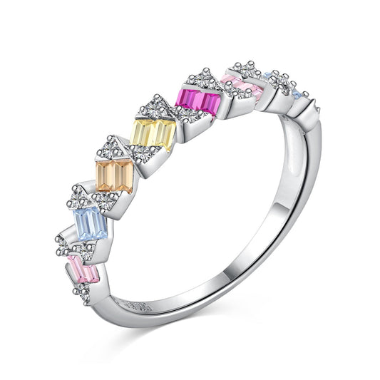 [Shinejoy Jewelry]Delicate Vibrant Emerald Cut Daily Ring