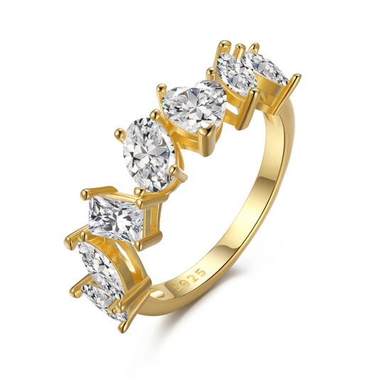 [Shinejoy Jewelry]Delicate Multi Cut Ring