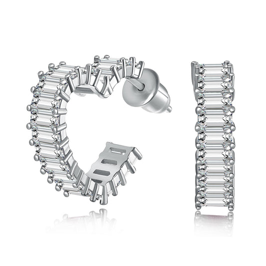 [Shinejoy Jewelry]Radiant Heart Cutout Earrings