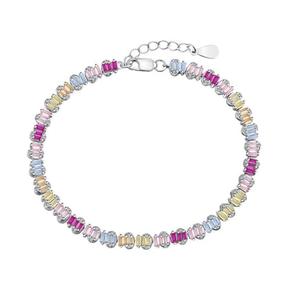[Shinejoy Jewelry]Delicate Colorful Emerald Cut Party Bracelet