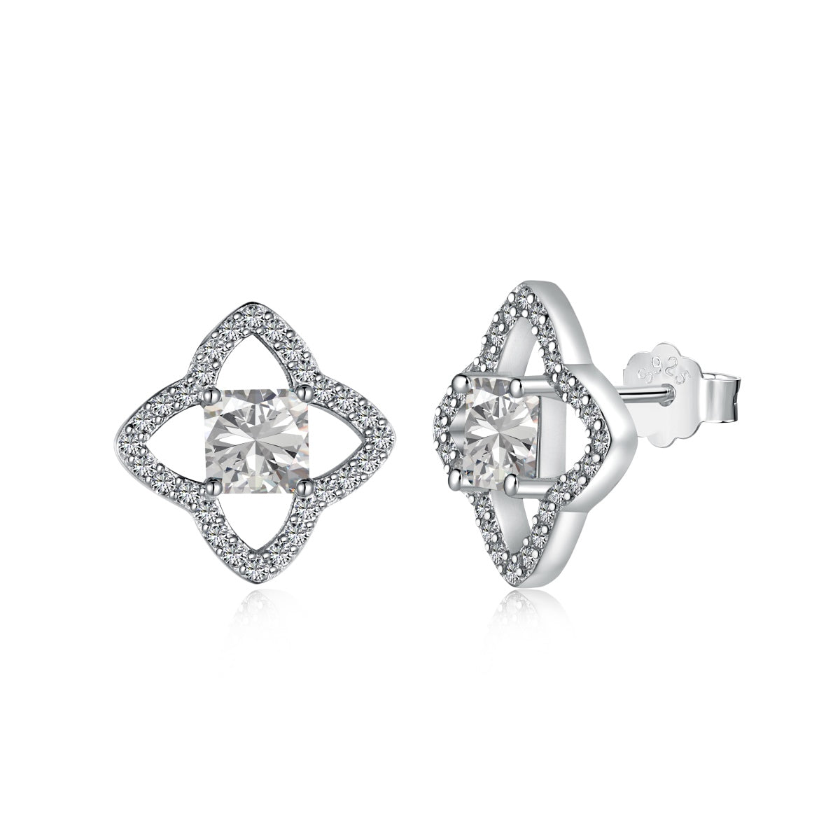 [Shinejoy Jewelry]Elegant Star Shape Princess Cut Daily Earrings
