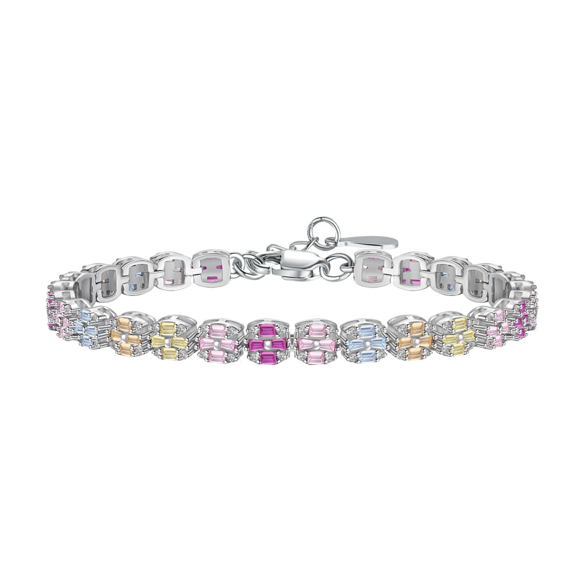 [Shinejoy Jewelry]Delicate Colorful Emerald Cut Daily Bracelet