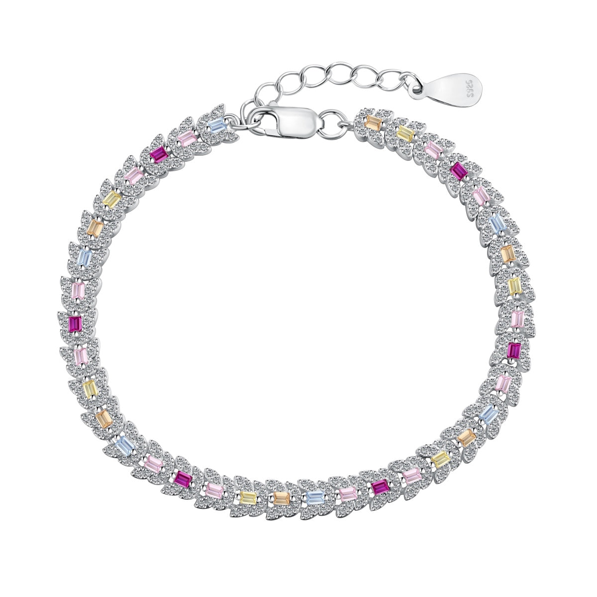[Shinejoy Jewelry]Delicate Colorful Multi Cut Daily Bracelet