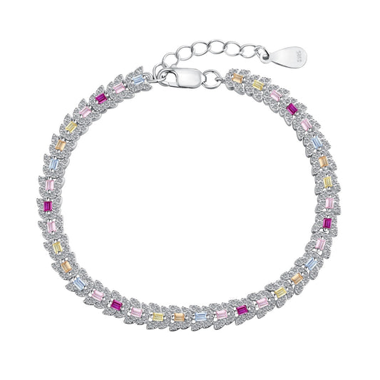 [Shinejoy Jewelry]Delicate Colorful Multi Cut Daily Bracelet