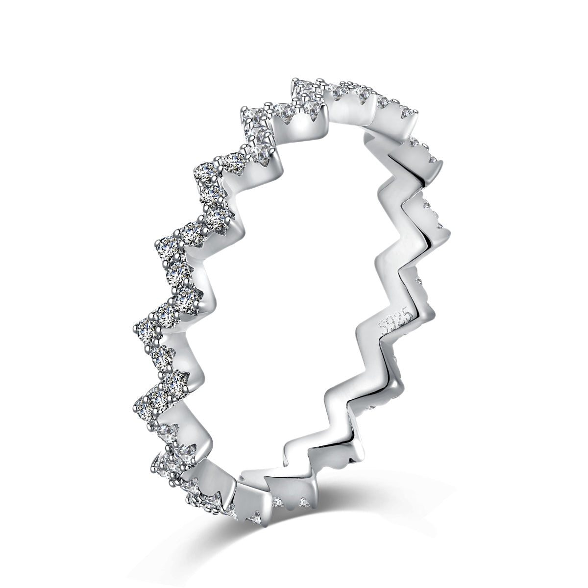 [Shinejoy Jewelry]Delicate Enchanting Wave Shape Daily Ring