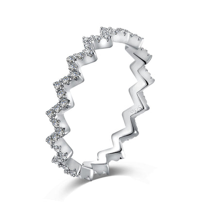 [Shinejoy Jewelry]Delicate Enchanting Wave Shape Daily Ring