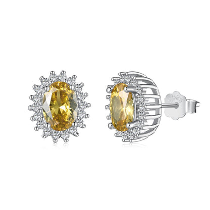 [Shinejoy Jewelry]Delicate Radiant Oval Cut Daily Earrings