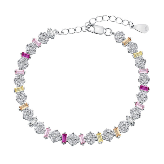 [Shinejoy Jewelry]Radiant Colorful Round Shape Daily Bracelet