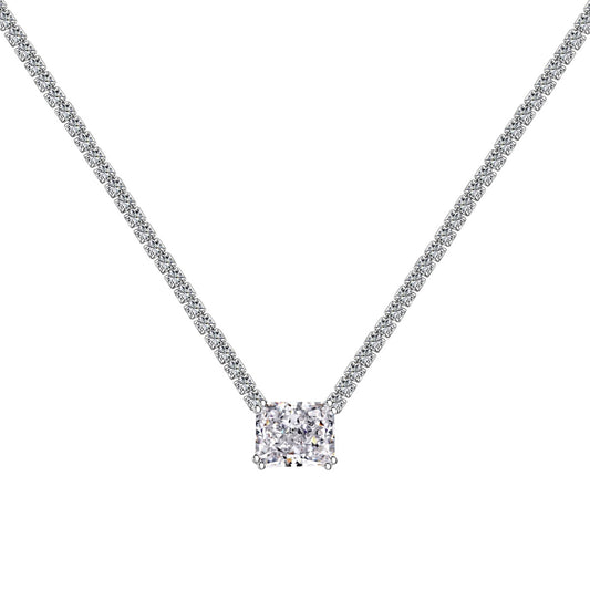 [Shinejoy Jewelry]4.0 Carat Elegant Radiant Cut Necklace