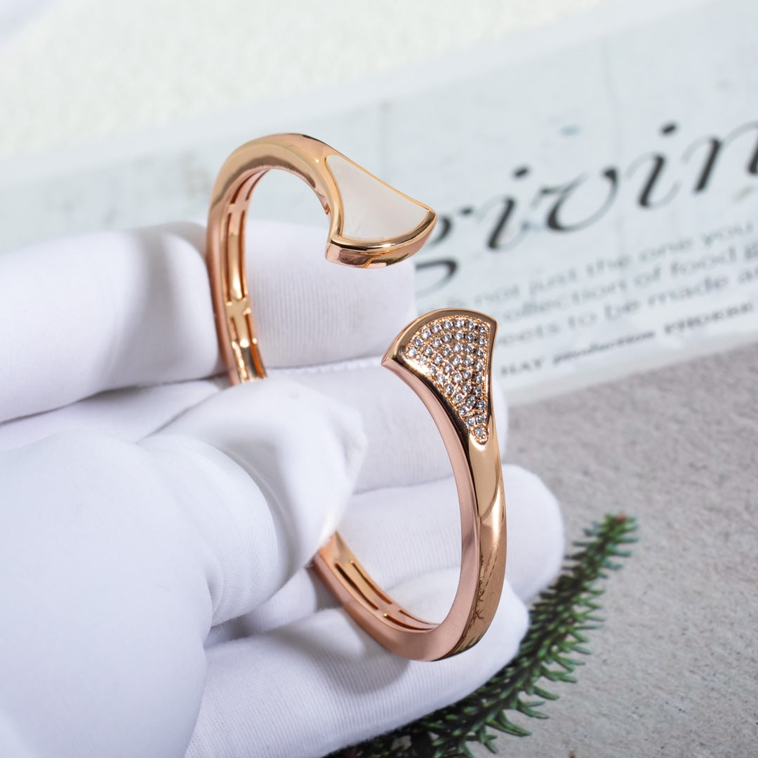 [⭐Shinejoy]DREAM BRACELET OPEN PINK GOLD MOP DIAMOND