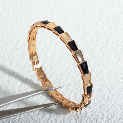 [⭐Shinejoy]SERPENTI BRACELET PINK GOLD ONYX