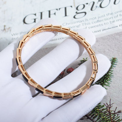 [⭐Shinejoy]SERPENTI BRACELET PINK GOLD ONYX