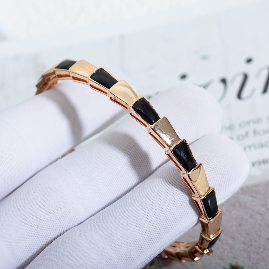[⭐Shinejoy]SERPENTI BRACELET PINK GOLD ONYX