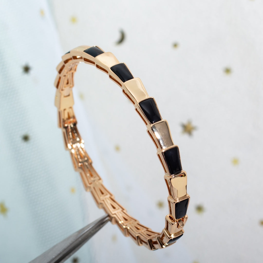 [⭐Shinejoy]SERPENTI BRACELET PINK GOLD ONYX
