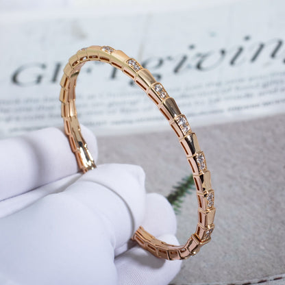 [⭐Shinejoy]SERPENTI SMALL BRACELET PINK GOLD DIAMOND