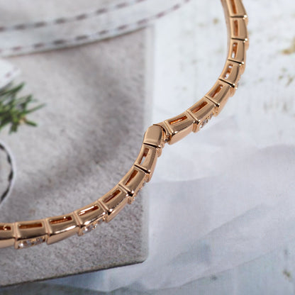 [⭐Shinejoy]SERPENTI BRACELET PINK GOLD DIAMOND