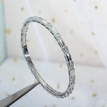 [⭐Shinejoy]SERPENTI BRACELET SILVER DIAMOND