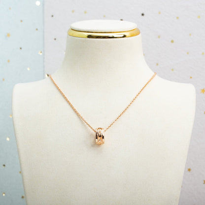 [⭐Shinejoy]PARENTESI NECKLACE PINK GOLD