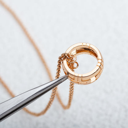[⭐Shinejoy]PARENTESI NECKLACE PINK GOLD