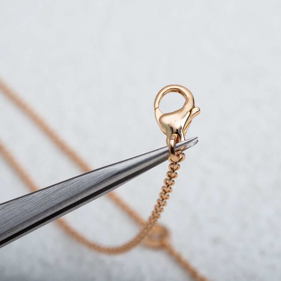 [⭐Shinejoy]PARENTESI NECKLACE PINK GOLD