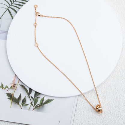 [⭐Shinejoy]PARENTESI NECKLACE PINK GOLD