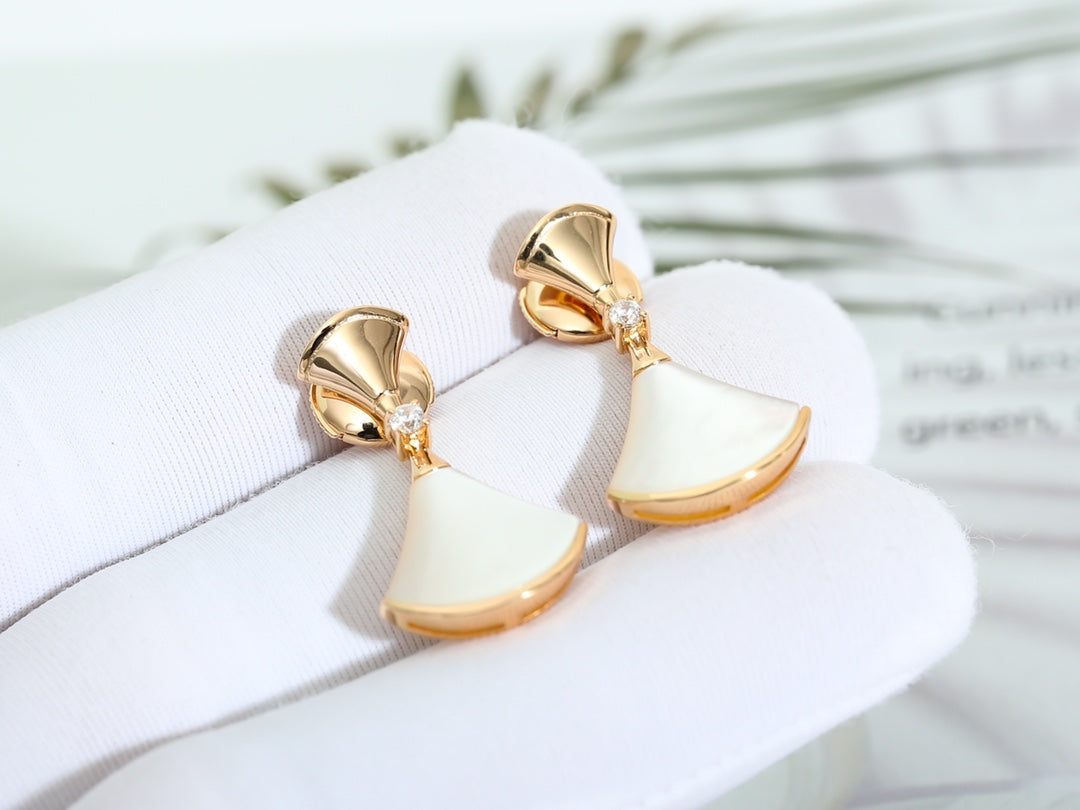 [⭐Shinejoy]DREAM MOP PINK GOLD EARRINGS