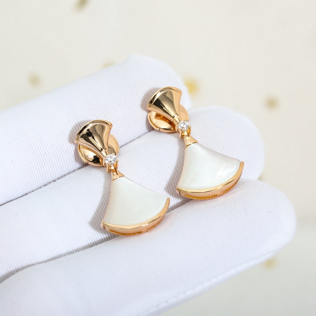 [⭐Shinejoy]DREAM MOP PINK GOLD EARRINGS