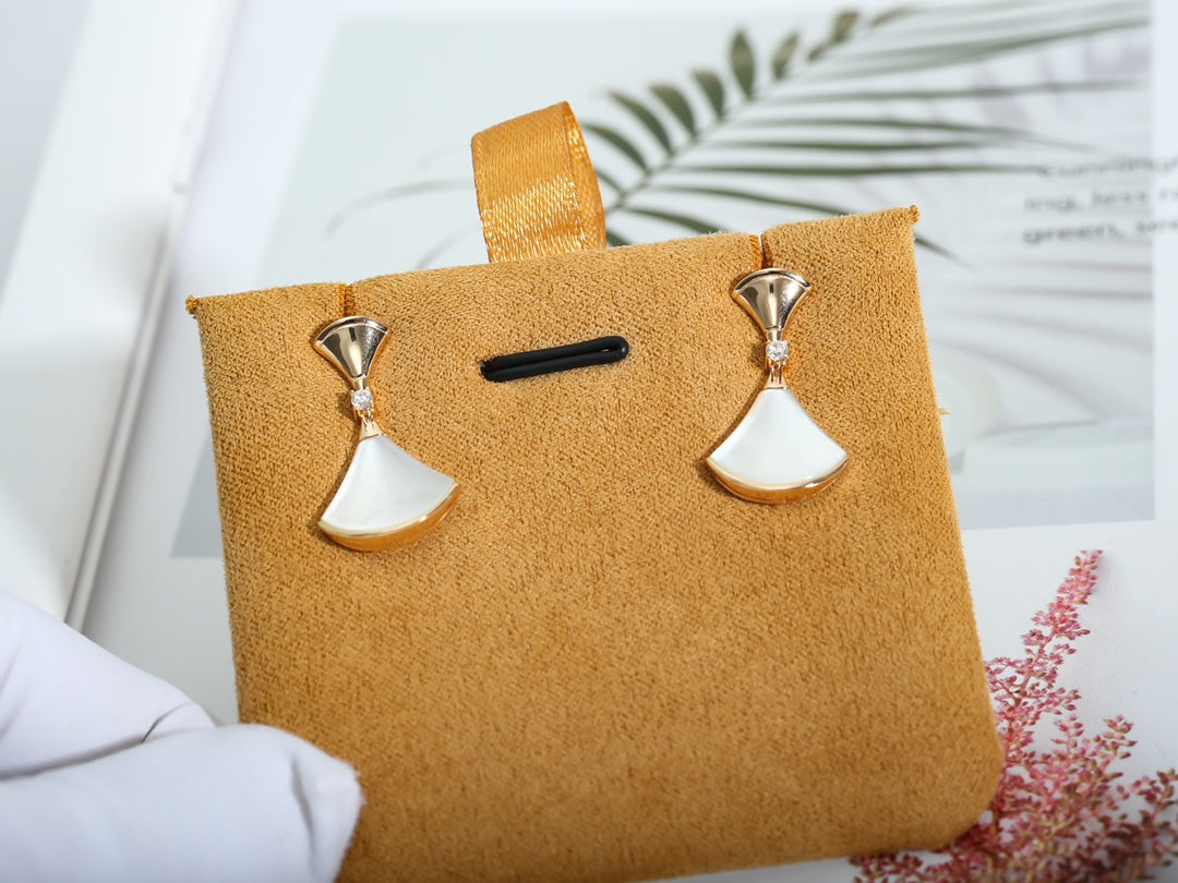 [⭐Shinejoy]DREAM MOP PINK GOLD EARRINGS