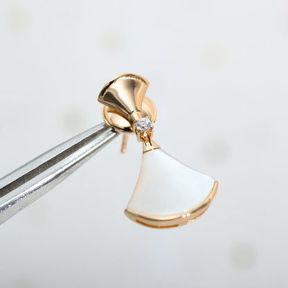 [⭐Shinejoy]DREAM MOP PINK GOLD EARRINGS