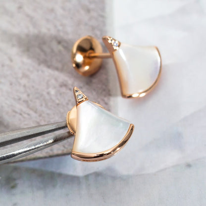 [⭐Shinejoy]DIVAS DREAM EARRINGS PINK GOLD