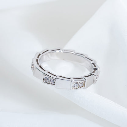 [⭐Shinejoy]SERPENTI RING SILVER  3MM