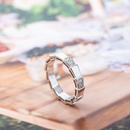 [⭐Shinejoy]SERPENTI RING SILVER  3MM