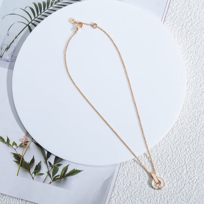 [⭐Shinejoy]GARI NECKLACE PINK GOLD MOP
