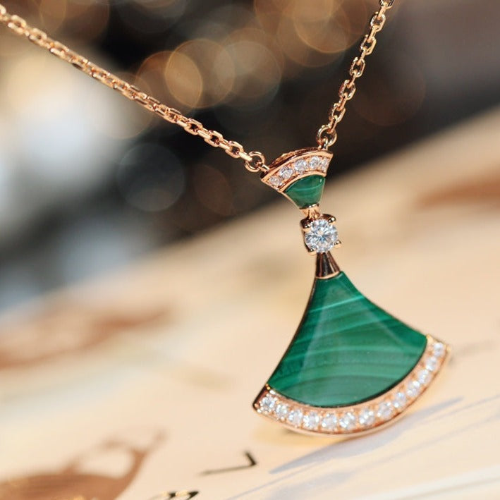 [⭐Shinejoy]DREAM NECKLACE MALACHITE DIAMOND