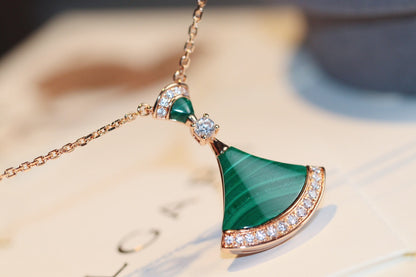 [⭐Shinejoy]DREAM NECKLACE MALACHITE DIAMOND