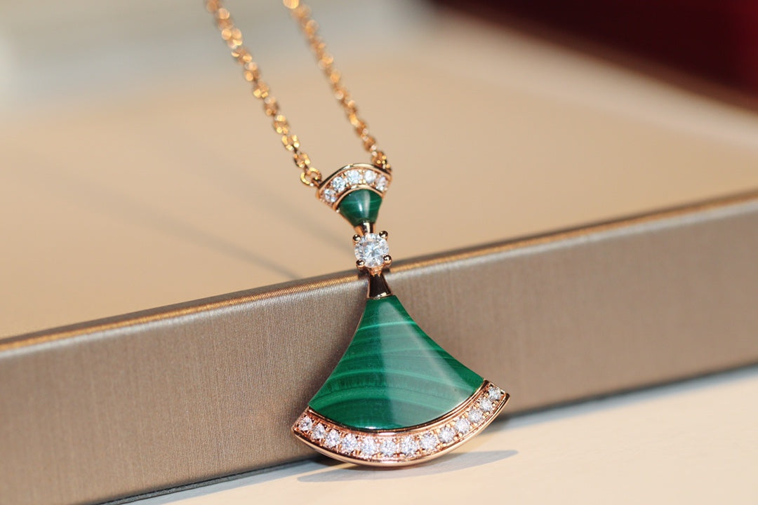 [⭐Shinejoy]DREAM NECKLACE MALACHITE DIAMOND