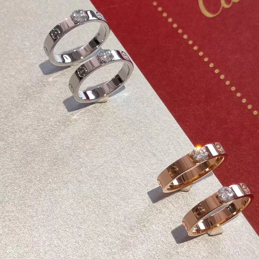 [Shinejoy]LOVE RING 3.6MM 1 BIG DIAMOND