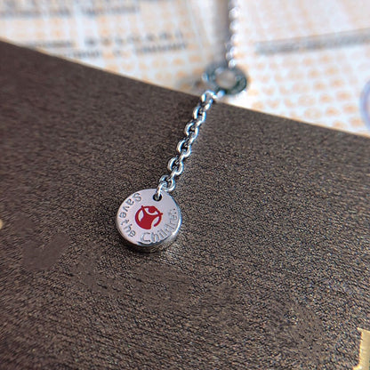 [⭐Shinejoy]ZERO 1 BLACK CERAMIC SILVER NECKLACE