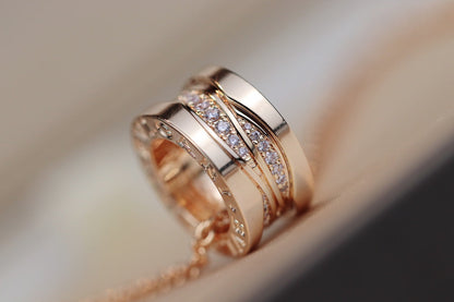 [⭐Shinejoy]ZERO 1 PINK GOLD DIAMOND NECKLACE