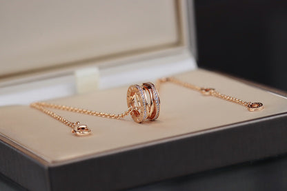 [⭐Shinejoy]ZERO 1 PINK GOLD NECKLACE