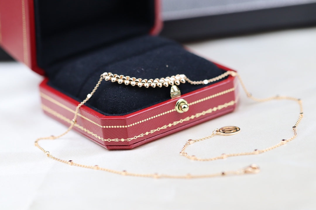 [Shinejoy]CLASH PINK GOLD NECKLACE