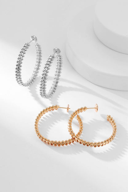 [Shinejoy]CLASH HOOP EARRINGS
