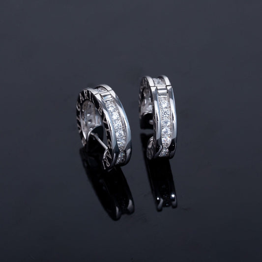 [⭐Shinejoy]ZERO 1 MINI SILVER DIAMOND EARRINGS