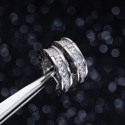 [⭐Shinejoy]ZERO 1 MINI SILVER DIAMOND EARRINGS